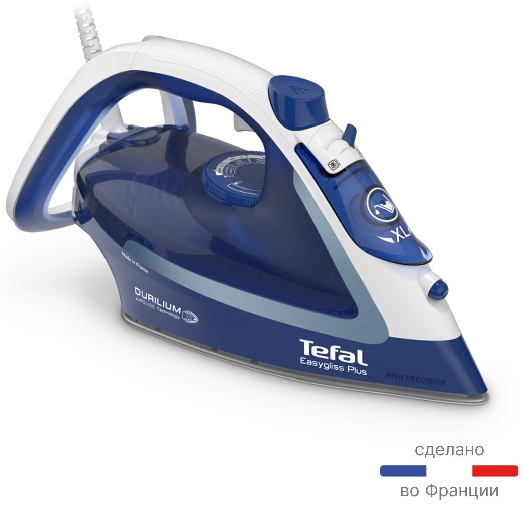 Утюг Tefal Easygliss Plus FV5770E0 синий