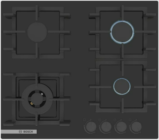 Газовая варочная панель Bosch PNK6B6P40R Black