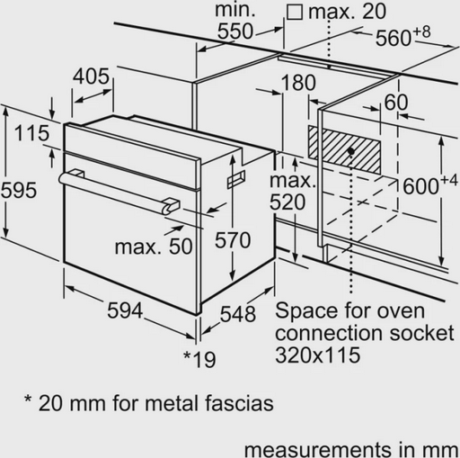 Встраиваемый духовой шкаф Bosch HBF512BB1T