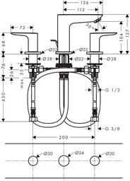 Смеситель Hansgrohe Talis E 71733670 черный