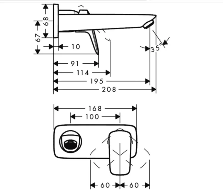 Смеситель Hansgrohe Logis 71220000 хром купить,168104