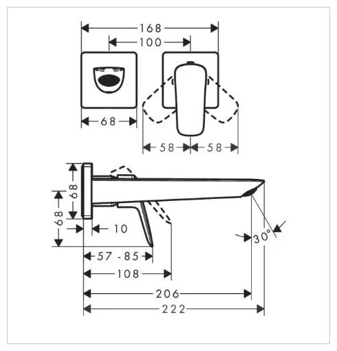 Смеситель Hansgrohe Logis 71256000 хром купить,NaN