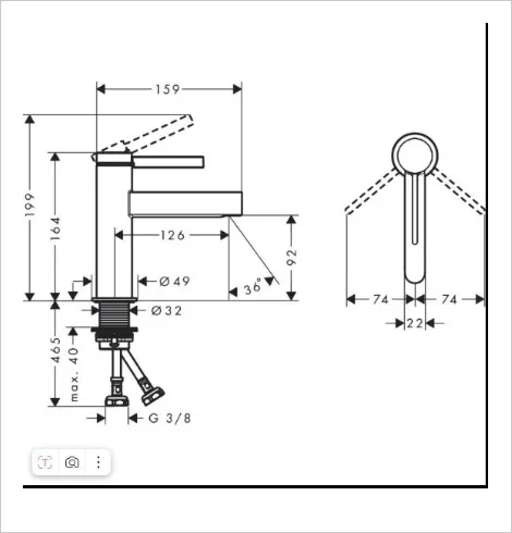 Смеситель Hansgrohe Finoris 76010000 хром