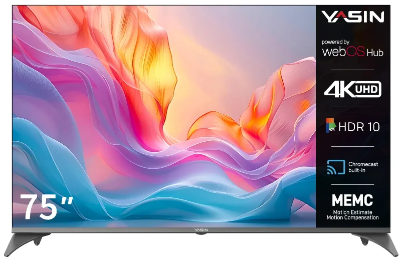 Телевизор Yasin 75" 75UD81 LED 4K UHD Black