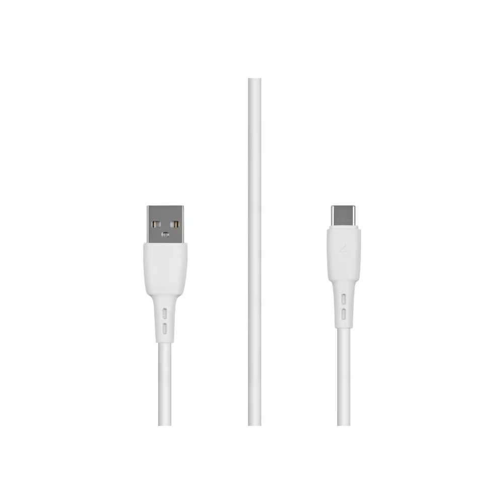 Кабель Carmega USB-USB Type C CAR-C-AC1M-WH 1м белый - ForteMarket Кабель Carmega USB-USB Type C CAR-C-AC1M-WH 1м белый купить,0