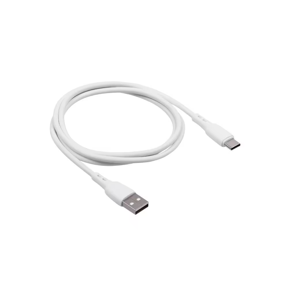 Кабель Carmega USB-USB Type C CAR-C-AC1M-WH 1м белый