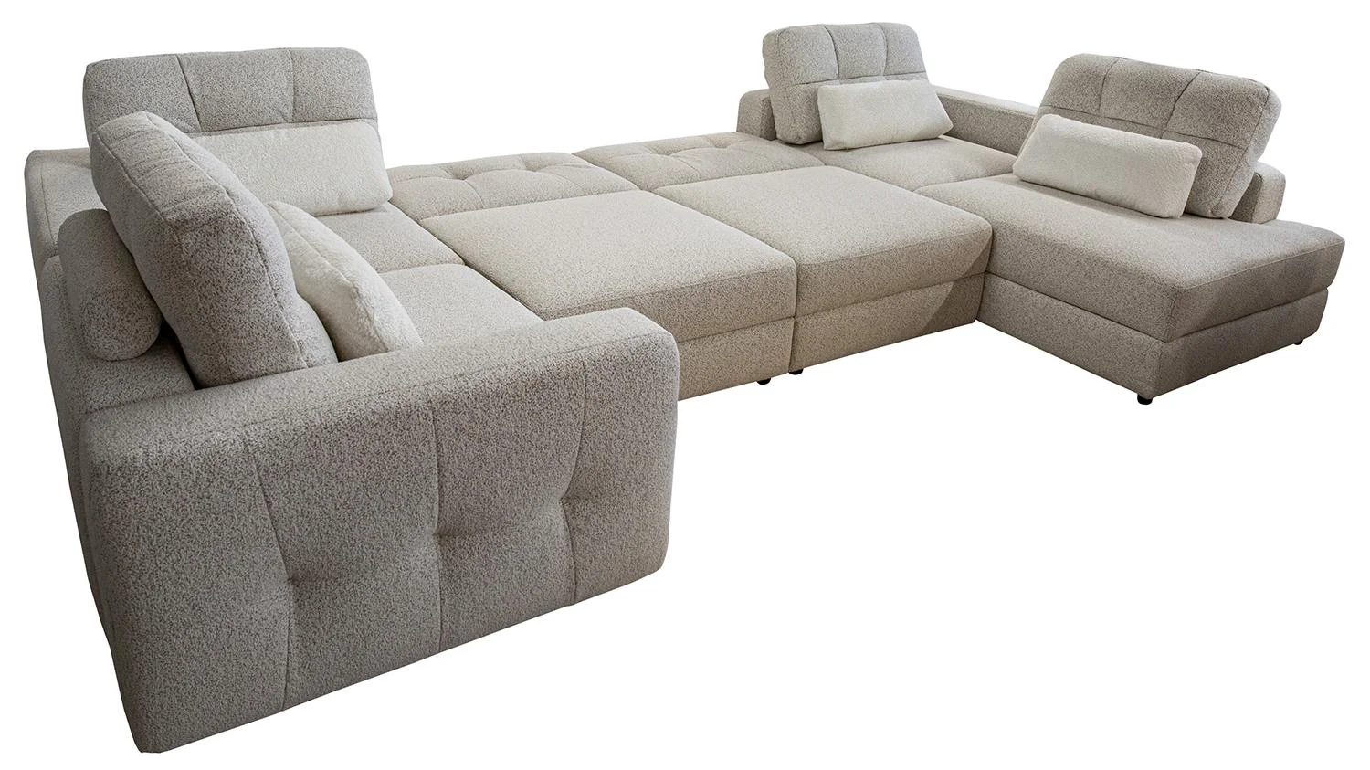 Диван угловой Мелдон Пинскдрев ДУ 4L9010M10M901R 420x238x47см бежевый купить,NaN