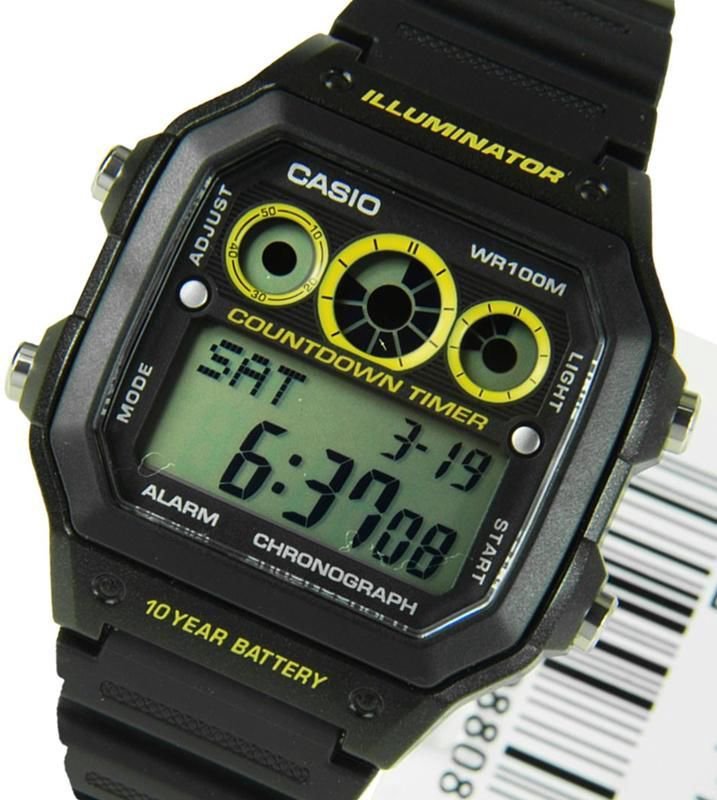 Часы мужские Casio AE-1300WH-1AVDF черные