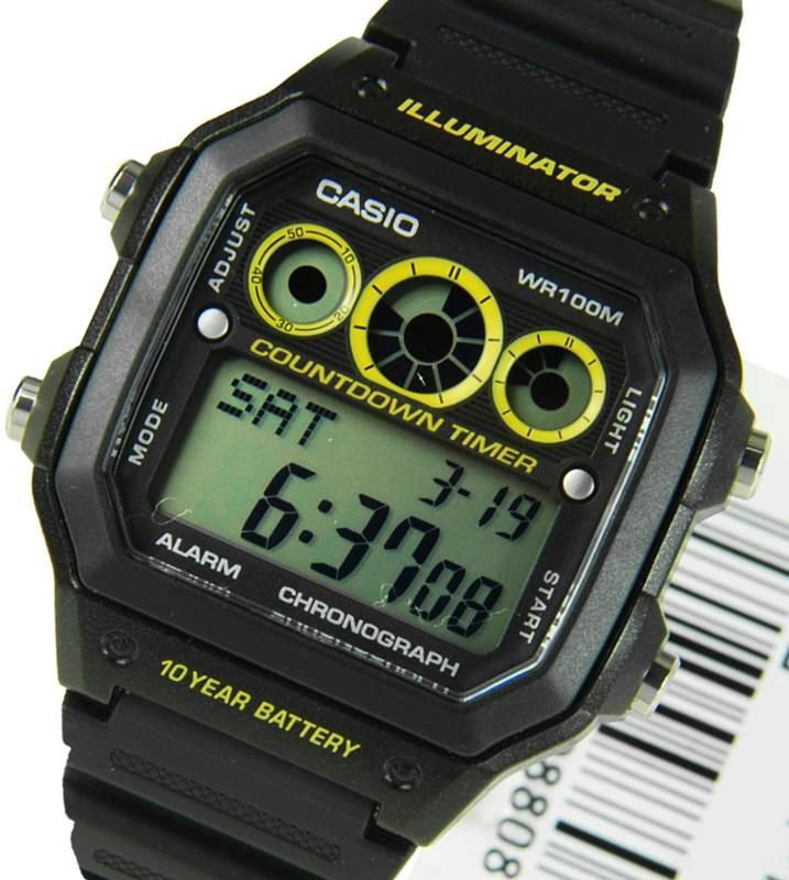Часы мужские Casio AE-1300WH-1AVDF черные