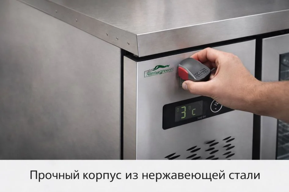 Морозильный стол Almagreen PLR-18B2 серый купить,NaN