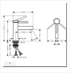 Смеситель Hansgrohe Finoris 76010000 хром