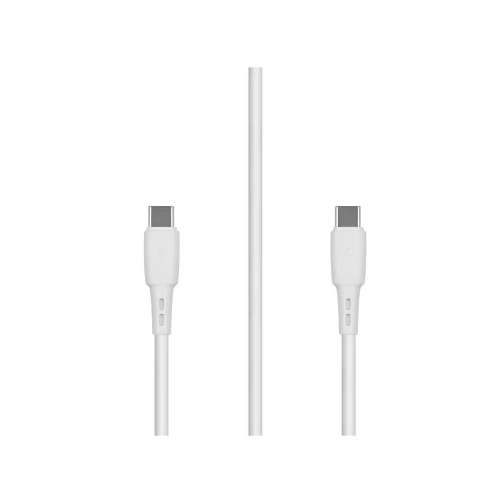Кабель Carmega USB Type C-USB Type C CAR-C-CC2M-WH 2м белый - ForteMarket Кабель Carmega USB Type C-USB Type C CAR-C-CC2M-WH 2м белый купить,0