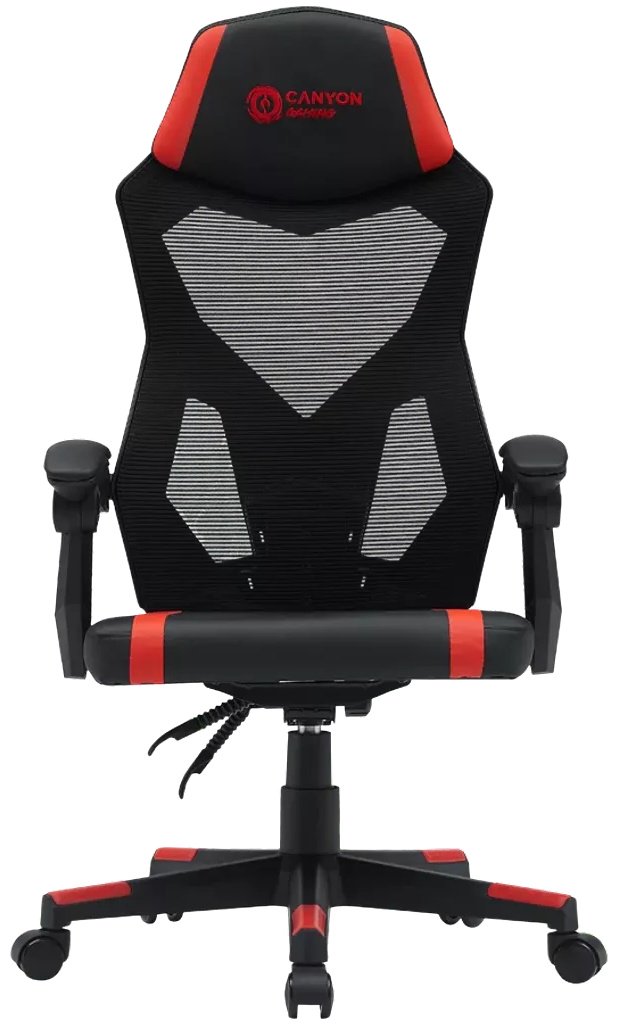 Игровое кресло Canyon CNE-MCH01R, черный, красный