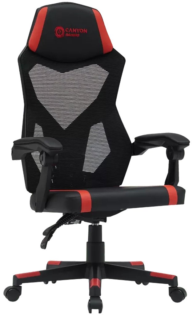 Игровое кресло Canyon CNE-MCH01R, черный, красный - ForteMarket Игровое кресло Canyon CNE-MCH01R, черный, красный купить,0