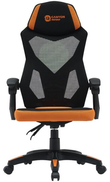 Игровое кресло Canyon CNE-MCH02, черный, оранжевый