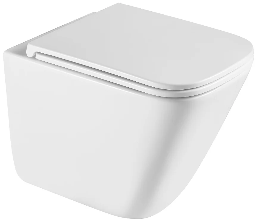 Унитаз Abber Rechteck AC1219TC с инсталляцией AC0105 и кнопкой AC0120MB
