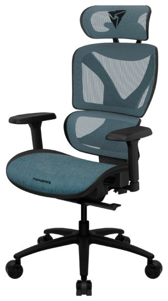 Игровое кресло ThunderX3 XTC-Chroma, черный, синий купить,NaN