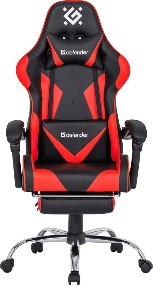 Игровое кресло Defender Pilot 64354, черный, красный - ForteMarket Игровое кресло Defender Pilot 64354, черный, красный купить,0