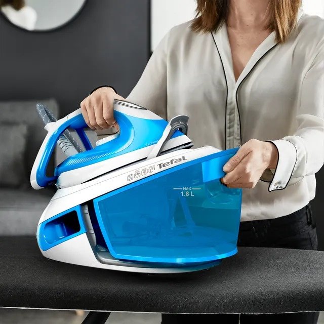 Парогенератор Tefal Express Airglide SV8002E0 белый, голубой - ForteMarket Парогенератор Tefal Express Airglide SV8002E0 белый, голубой купить,0