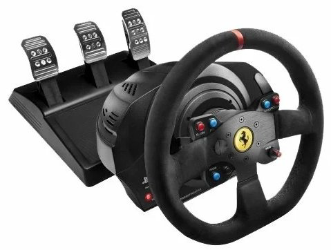 Игровой контроллер Thrustmaster T300 Ferrari Integral Racing Wheel Alcantara Edition черный купить,NaN