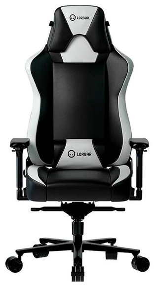 Игровое кресло Lorgar Base 311, черный, белый купить,NaN
