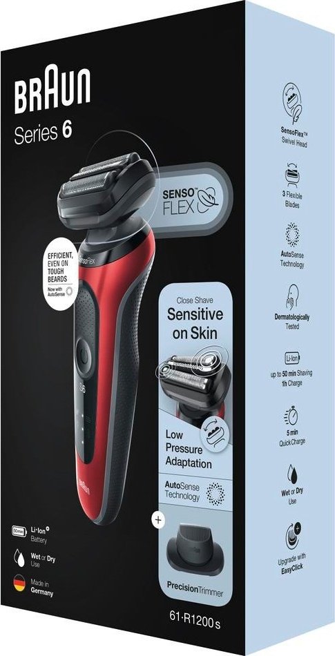 Электробритва Braun 61-R1200s сеточная от аккумулятора - ForteMarket Электробритва Braun 61-R1200s сеточная от аккумулятора купить,0
