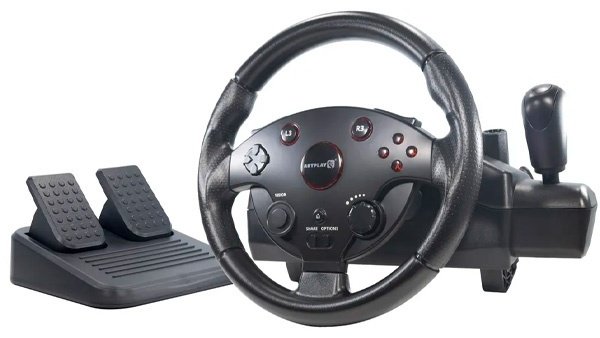 Игровой контроллер Artplays Street Racing Wheel Turbo C900 черный