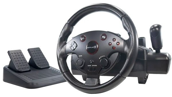 Игровой контроллер Artplays Street Racing Wheel Turbo C900 черный