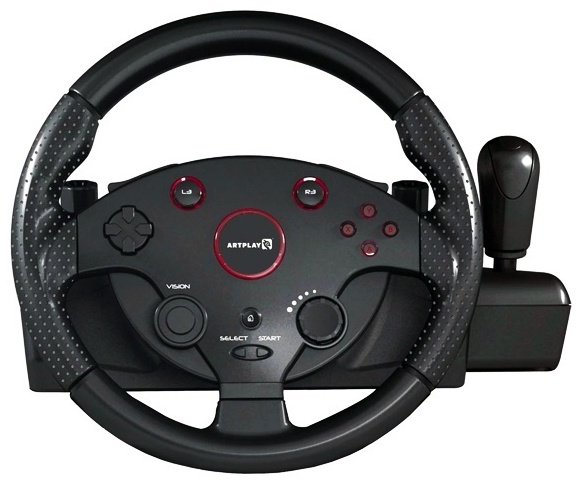 Игровой контроллер Artplays Street Racing Wheel Turbo C900 черный - ForteMarket Игровой контроллер Artplays Street Racing Wheel Turbo C900 черный купить,0