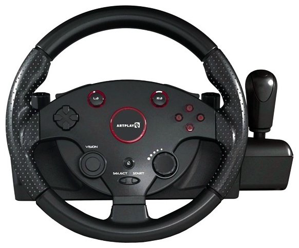 Игровой контроллер Artplays Street Racing Wheel Turbo C900 черный купить,36090