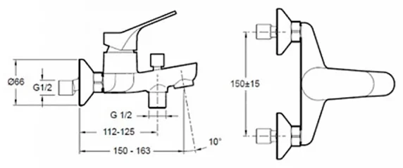 Смеситель Jacob Delafon Brive E75766-CP хром купить,89883