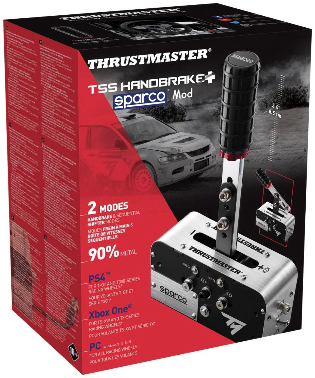 Игровой контроллер Thrustmaster TSS Handbrake Sparco Mod+ серебристый купить,NaN