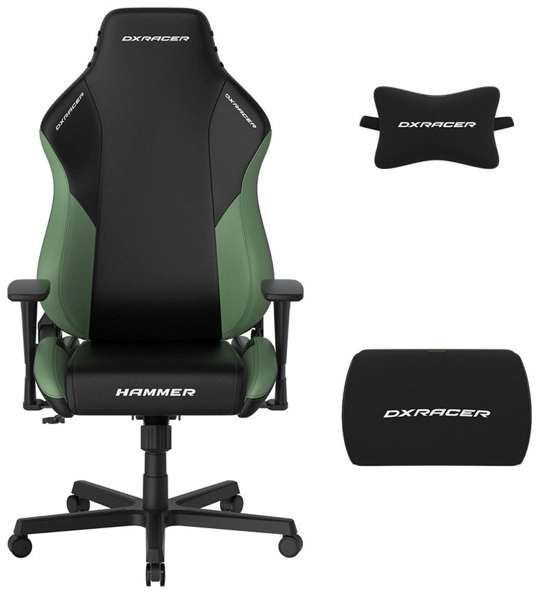Игровое кресло DXRacer Hammer GC/LHE23LTA/NM, черный, зеленый купить,130260
