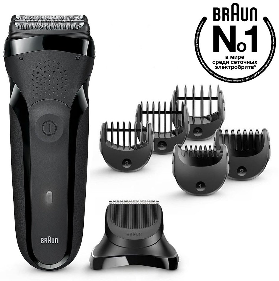 Электробритва Braun Series 3 300BT сеточная от сети / аккумулятора