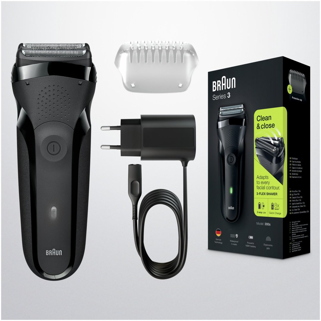 Электробритва Braun Series 3 300BT сеточная от сети / аккумулятора купить,0