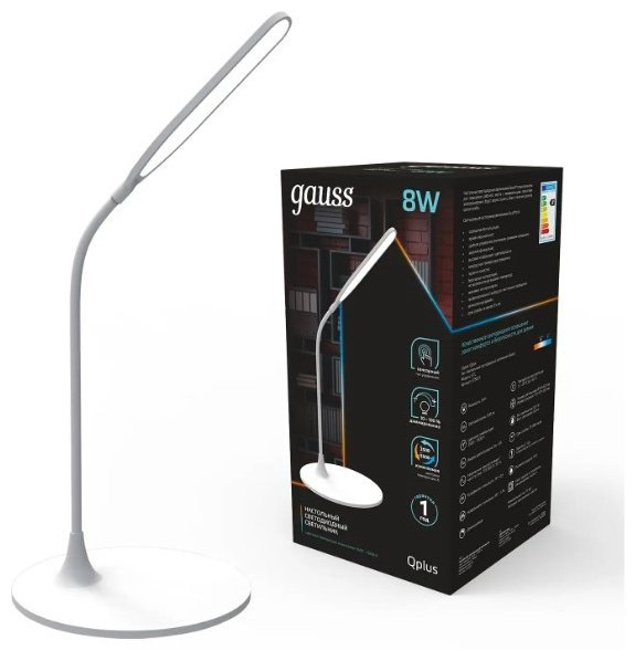 Настольная лампа Gauss GTL502 LED, 8 Вт, пластик купить,NaN