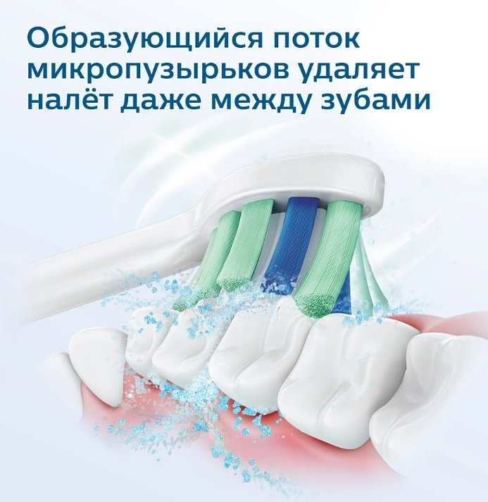Электрическая щетка Philips звуковая Sonicare 2100 Series HX3651/12 щетина средняя купить,0