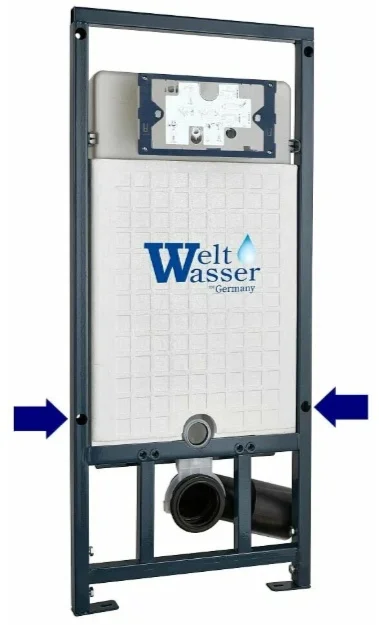Инсталляция комплект WeltWasser MH50747 MARBERG 507 + HEIMBACH 043 MT-BL + MAR 507 SE GL-WT черный купить,222300