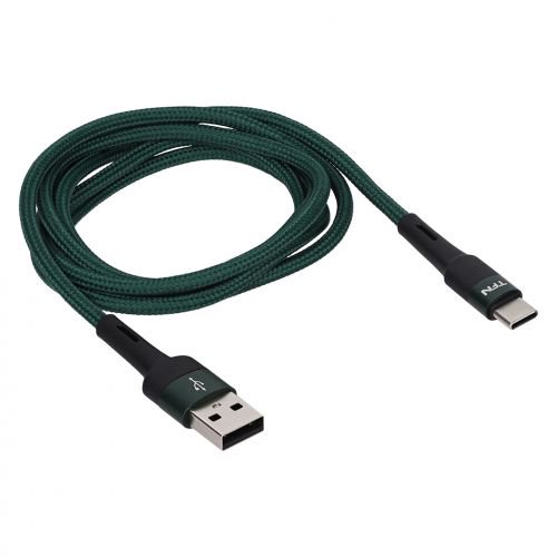 Кабель TFN USB - Type-C TFN-C-ENV-AC1MGRN 1.2м зеленый - ForteMarket Кабель TFN USB - Type-C TFN-C-ENV-AC1MGRN 1.2м зеленый купить,0