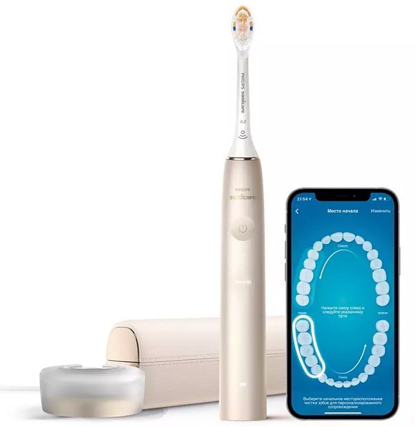 Электрическая щетка Philips звуковая Sonicare 9900 Prestige HX9992/11 щетина средняя