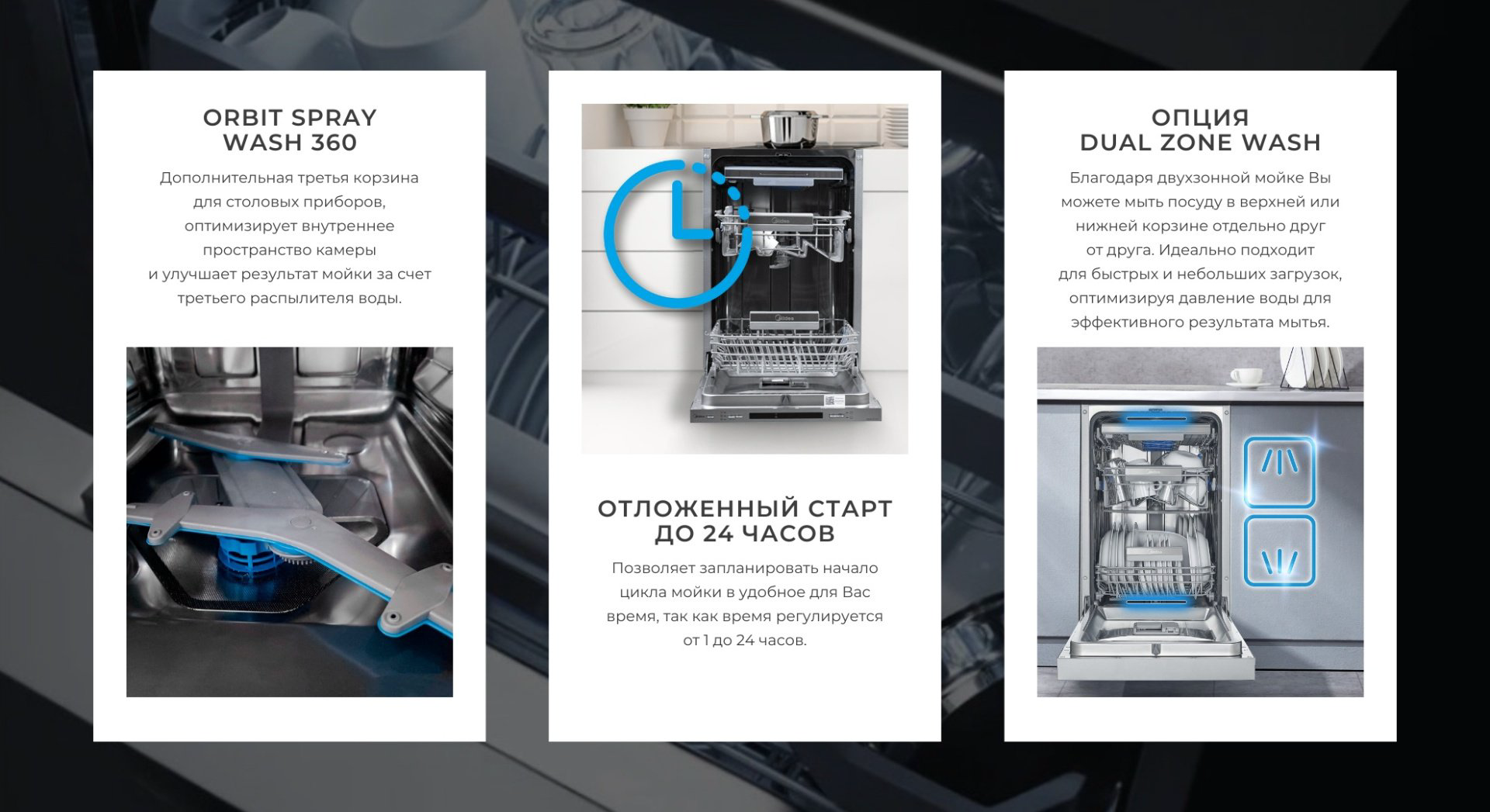 Посудомоечная машина Midea MDWB-4518LF серебристый купить,229990