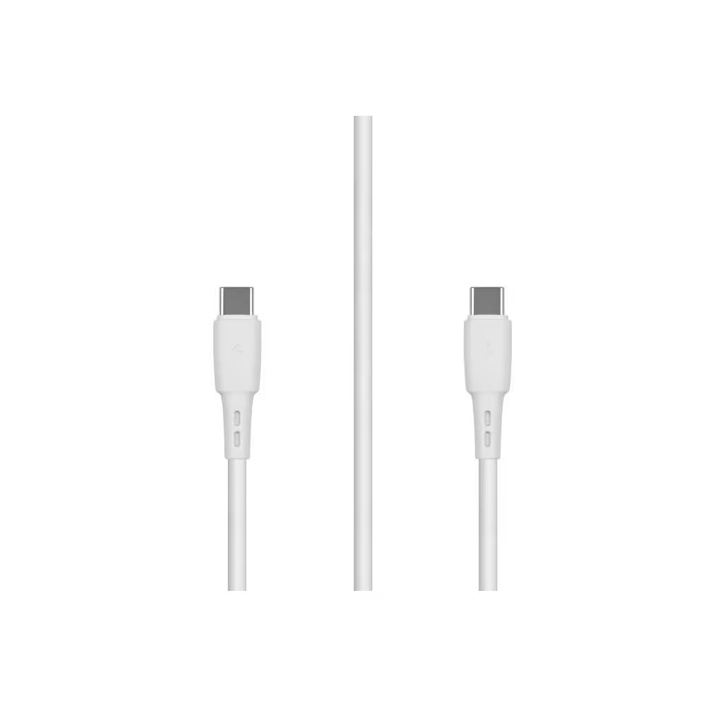 Кабель Carmega USB Type C-USB Type C CAR-C-CC1M-WH 1м белый