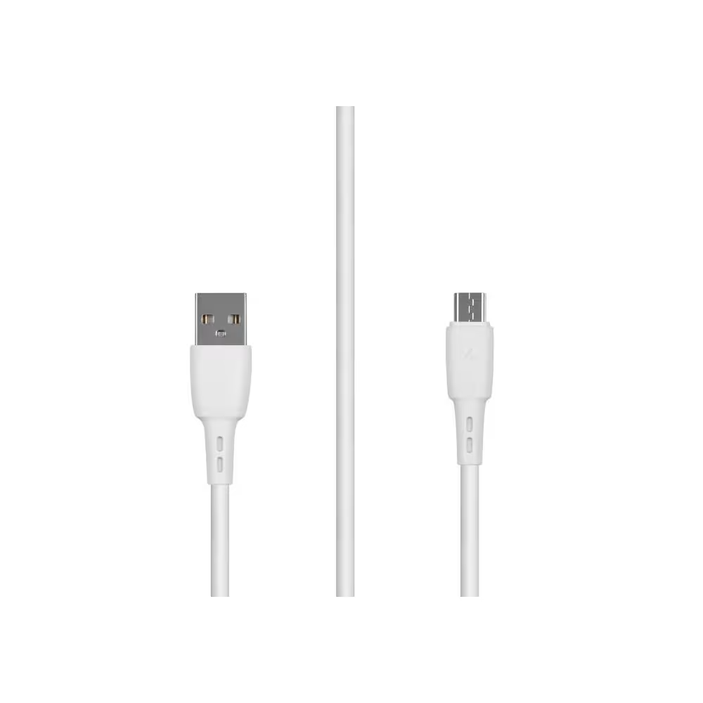 Кабель Carmega USB-microUSB CAR-C-MIC1M-WH 1м белый