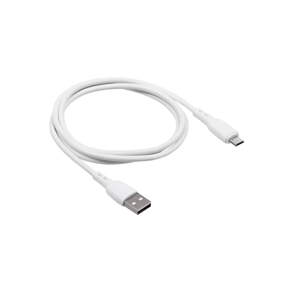 Кабель Carmega USB-microUSB CAR-C-MIC1M-WH 1м белый