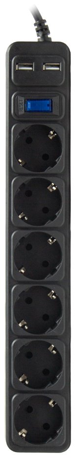 Сетевой фильтр SVC ZC6S-30M-USB 3 м