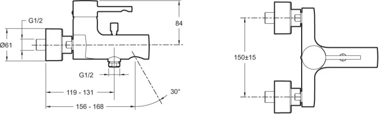 Смеситель Jacob Delafon Cuff E45532-CP хром купить,NaN