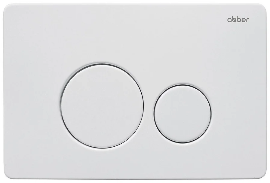 Унитаз Abber Rechteck AC1220TC с инсталляцией AC0105 и кнопкой AC0121MW белая матовая