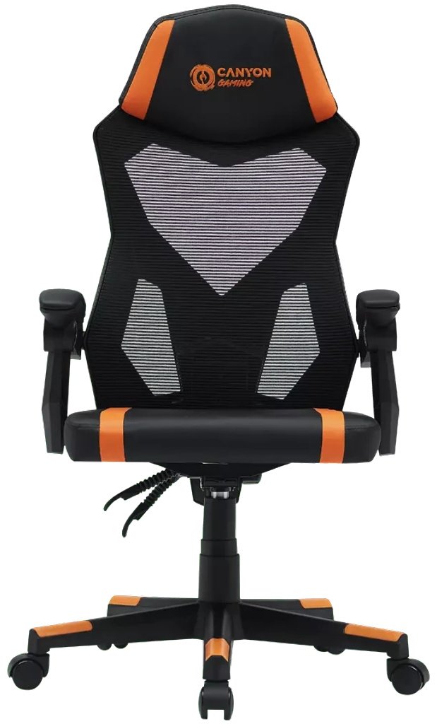 Игровое кресло Canyon CNE-MCH01, черный, оранжевый