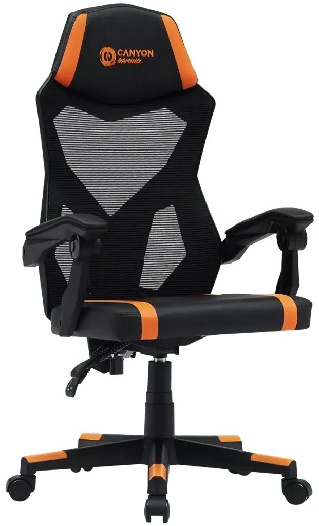 Игровое кресло Canyon CNE-MCH01, черный, оранжевый купить,49990
