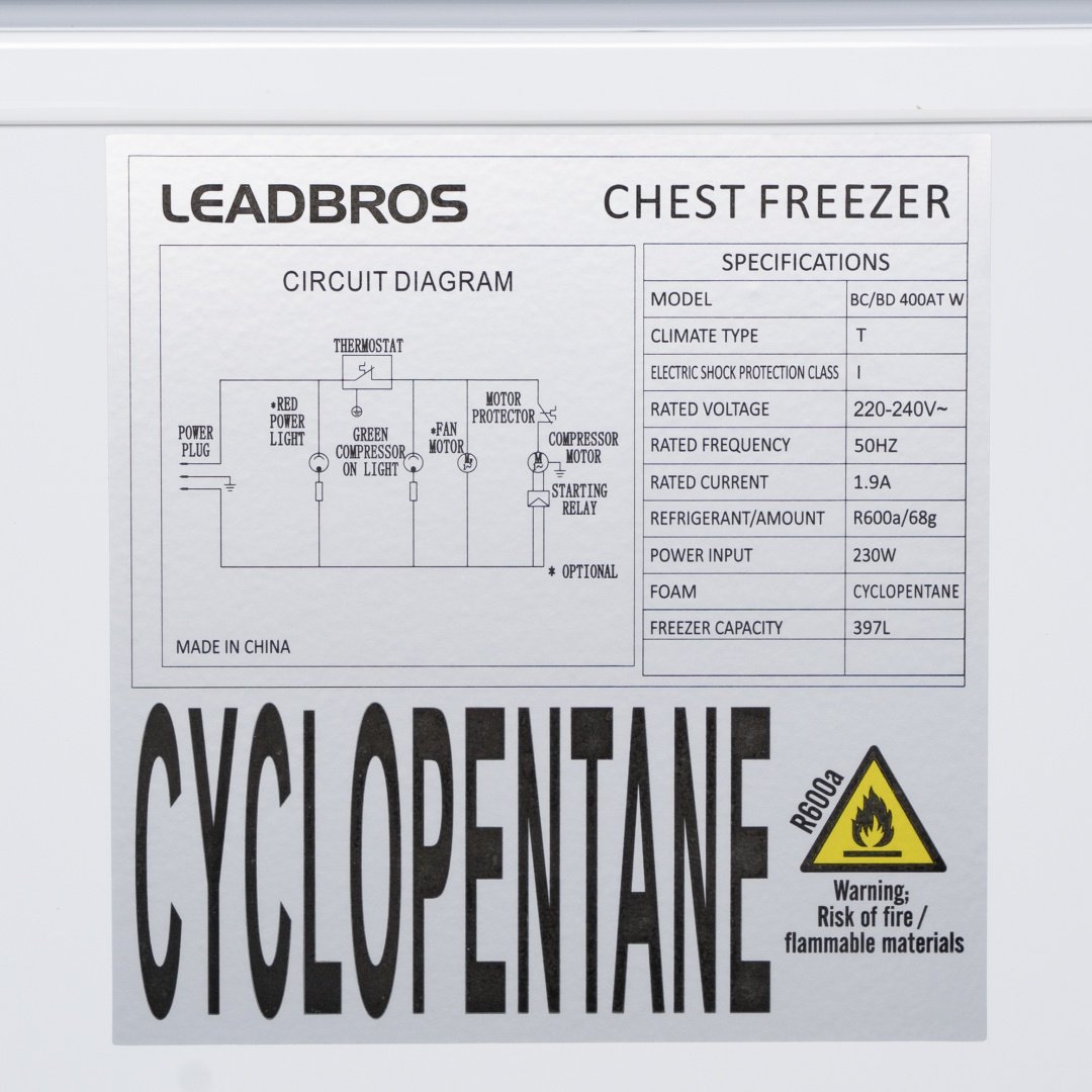 Морозильник Leadbros BC/BD 400AT W 397 л белый - ForteMarket Морозильник Leadbros BC/BD 400AT W 397 л белый купить,0